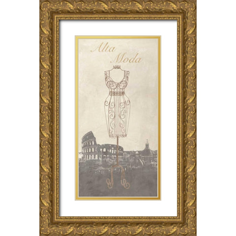 Alta Moda Gold Ornate Wood Framed Art Print with Double Matting by Dellal, Remy