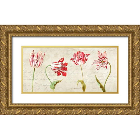 Botaniques Moderne Gold Ornate Wood Framed Art Print with Double Matting by Dellal, Remy