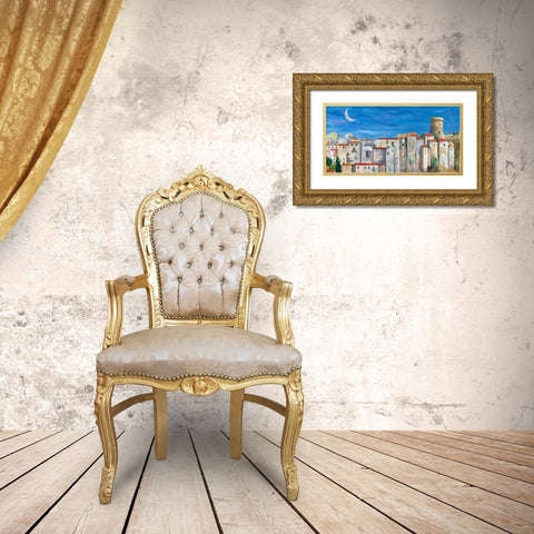 Villaggio silenzioso Gold Ornate Wood Framed Art Print with Double Matting by Larotonda, Donato