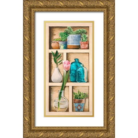 Collection de Memoires III Gold Ornate Wood Framed Art Print with Double Matting by Dolci, Elena