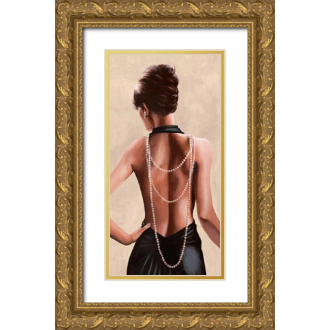 Soiree Gold Ornate Wood Framed Art Print with Double Matting by Duval, Sonya