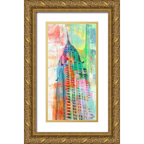 The Skyscraper 2.0 Gold Ornate Wood Framed Art Print with Double Matting by Chestier, Eric