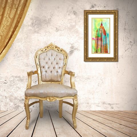 The Building 2.0 Gold Ornate Wood Framed Art Print with Double Matting by Chestier, Eric