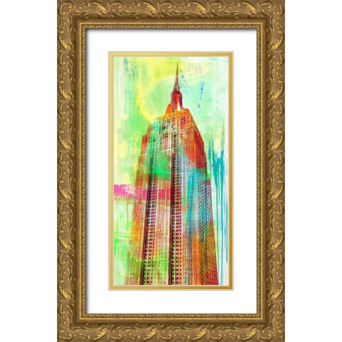 The Building 2.0 Gold Ornate Wood Framed Art Print with Double Matting by Chestier, Eric
