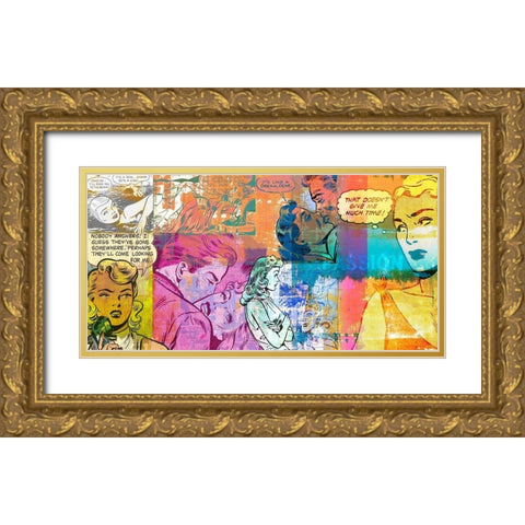 Passion Gold Ornate Wood Framed Art Print with Double Matting by Chestier, Eric