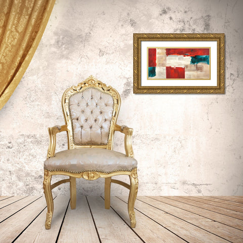 Segment Gold Ornate Wood Framed Art Print with Double Matting by Falcone, Ruggero