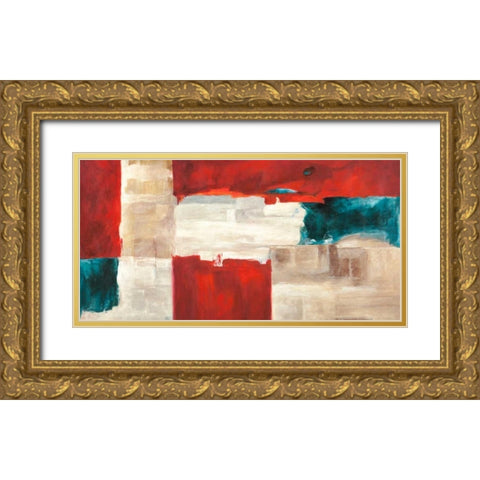 Segment Gold Ornate Wood Framed Art Print with Double Matting by Falcone, Ruggero