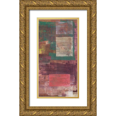 Kaleidos III Gold Ornate Wood Framed Art Print with Double Matting by Corrado, Italo
