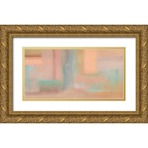 Risonanze I (detail) Gold Ornate Wood Framed Art Print with Double Matting by Corrado, Italo