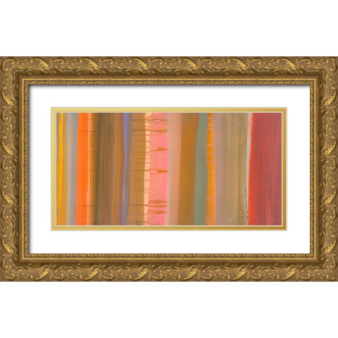 Alba desertica Gold Ornate Wood Framed Art Print with Double Matting by Corrado, Italo