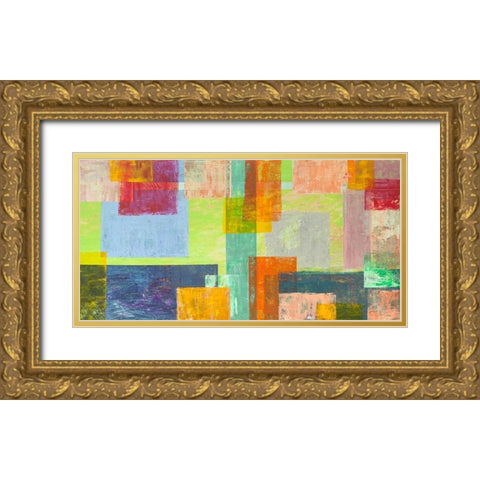 Kaleidos II Gold Ornate Wood Framed Art Print with Double Matting by Corrado, Italo