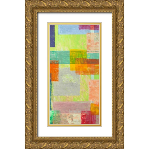 Festa dEstate II Gold Ornate Wood Framed Art Print with Double Matting by Corrado, Italo