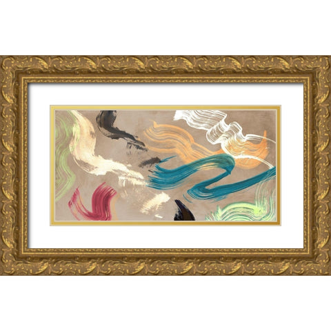 Infinity in Motion Gold Ornate Wood Framed Art Print with Double Matting by Ikeda, Haru