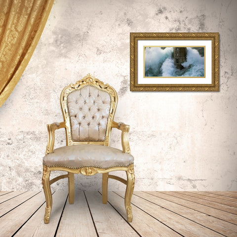 La Jument Gold Ornate Wood Framed Art Print with Double Matting by Guichard, Jean