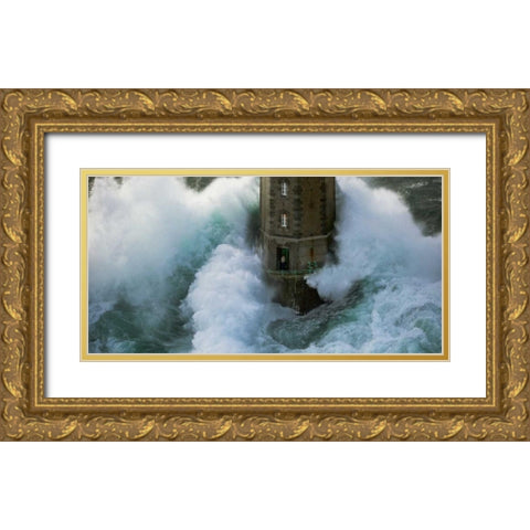 La Jument Gold Ornate Wood Framed Art Print with Double Matting by Guichard, Jean