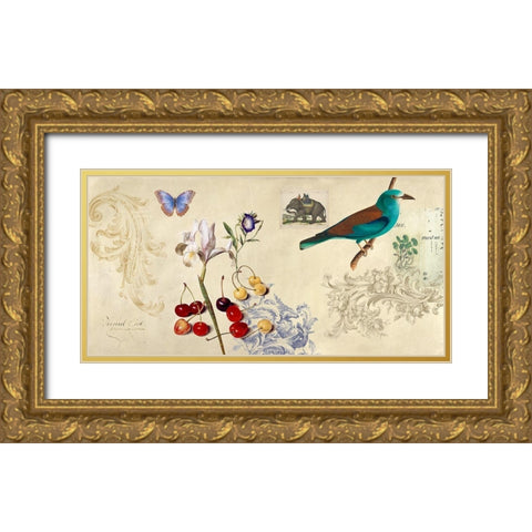 Cabinet of Curiosities I Gold Ornate Wood Framed Art Print with Double Matting by Joannoo