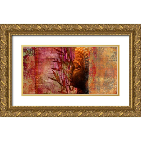 Inspirational Gold Ornate Wood Framed Art Print with Double Matting by Joannoo