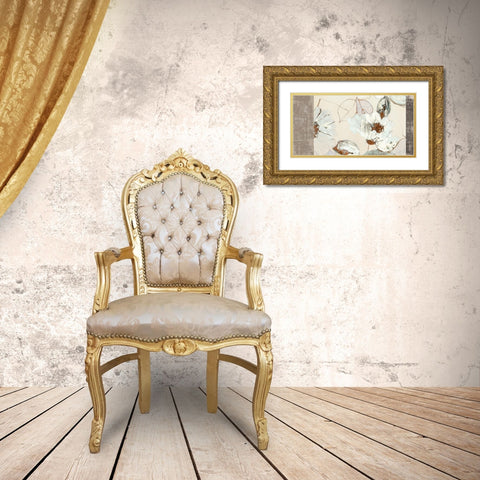 Parure (Neutral) Gold Ornate Wood Framed Art Print with Double Matting by Kelly, Parr