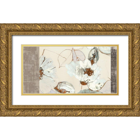 Parure (Neutral) Gold Ornate Wood Framed Art Print with Double Matting by Kelly, Parr
