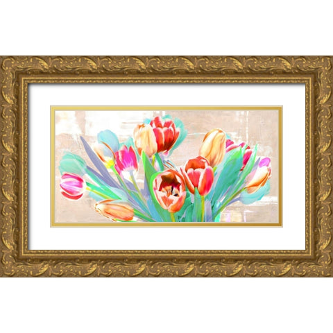 I dreamt of Tulips Gold Ornate Wood Framed Art Print with Double Matting by Kelly, Parr