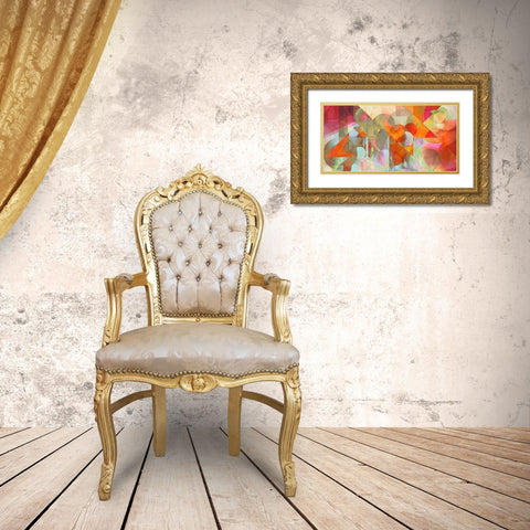 Alternate Movements Gold Ornate Wood Framed Art Print with Double Matting by Kaj, Rama