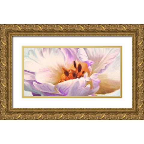 Tulipe Gold Ornate Wood Framed Art Print with Double Matting by Villa, Luca