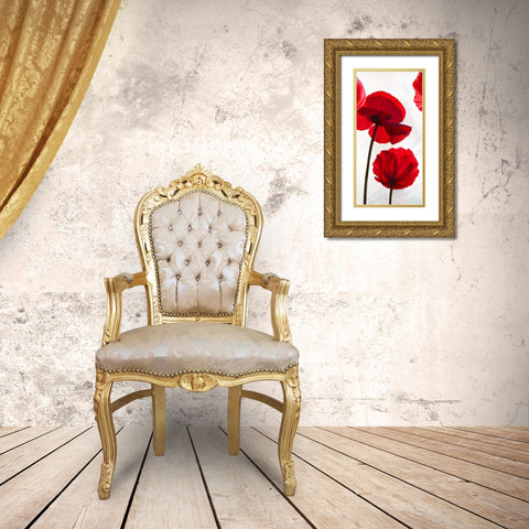 Reds II Gold Ornate Wood Framed Art Print with Double Matting by Villa, Luca