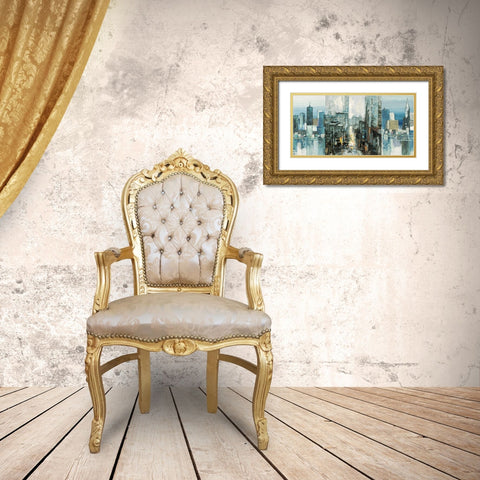 NYC-3 Gold Ornate Wood Framed Art Print with Double Matting by Luigi, Florio