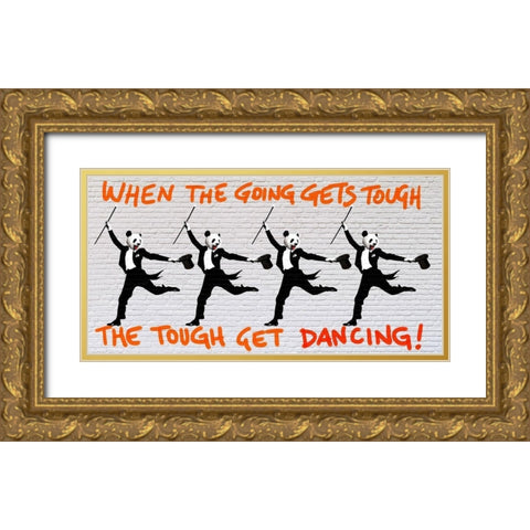 When the going gets tough.... Gold Ornate Wood Framed Art Print with Double Matting by Masterfunk Collective