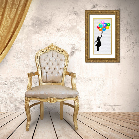 Learn to Fly Gold Ornate Wood Framed Art Print with Double Matting by Masterfunk Collective