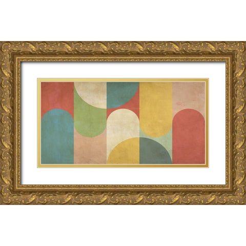 Northern Summer Gold Ornate Wood Framed Art Print with Double Matting by Nava, Sandro