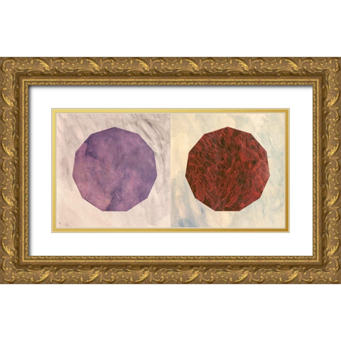 Modulo Gold Ornate Wood Framed Art Print with Double Matting by Novello, Patrizia