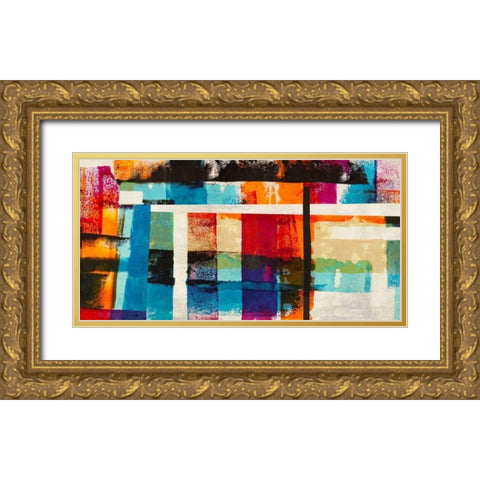 Big Sur Gold Ornate Wood Framed Art Print with Double Matting by Navarro, Manuel