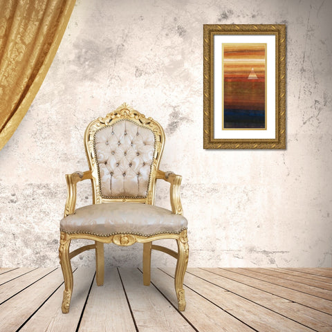 The Intercessor Gold Ornate Wood Framed Art Print with Double Matting by Klee, Paul