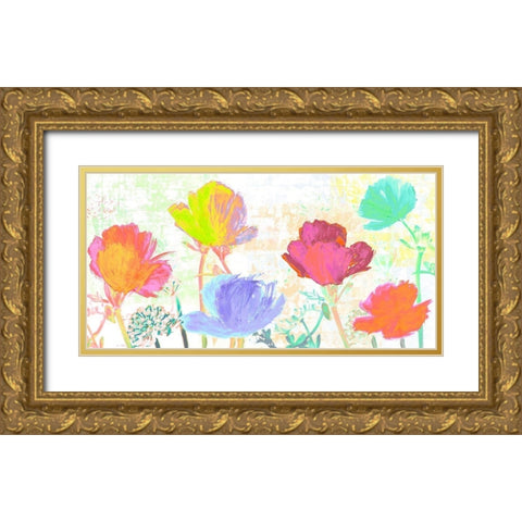 Divertissement dete Gold Ornate Wood Framed Art Print with Double Matting by Muriel, Phelipau