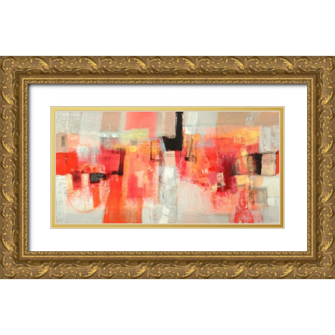 Giovinezza Gold Ornate Wood Framed Art Print with Double Matting by Piovan, Maurizio