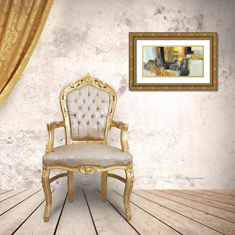 La mietitura Gold Ornate Wood Framed Art Print with Double Matting by Piovan, Maurizio