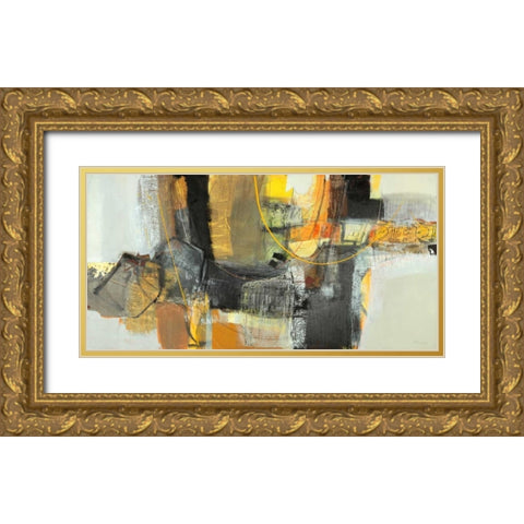 La mietitura Gold Ornate Wood Framed Art Print with Double Matting by Piovan, Maurizio