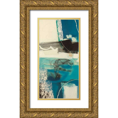 Un viaggio I Gold Ornate Wood Framed Art Print with Double Matting by Piovan, Maurizio