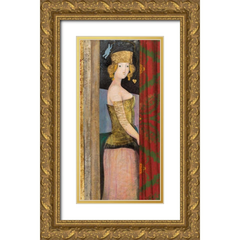 Dietro le tende Gold Ornate Wood Framed Art Print with Double Matting by Petrillo, Rossana