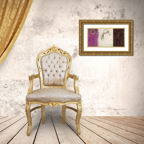 Maternite I Gold Ornate Wood Framed Art Print with Double Matting by Roux, Simon