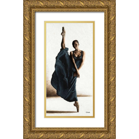 Equilibrium Gold Ornate Wood Framed Art Print with Double Matting by Young, Richard