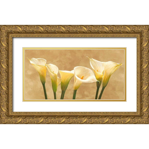 Calle bianche Gold Ornate Wood Framed Art Print with Double Matting by Biffi, Serena
