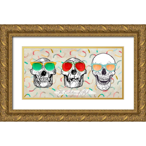 The evolution of style Gold Ornate Wood Framed Art Print with Double Matting by Steven, Hill