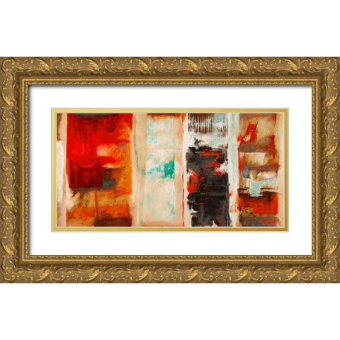 Seasons Gold Ornate Wood Framed Art Print with Double Matting by Stone, Jim