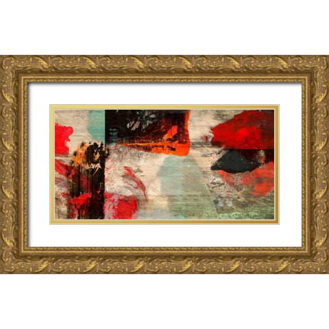 Rules of Attraction Gold Ornate Wood Framed Art Print with Double Matting by Stone, Jim