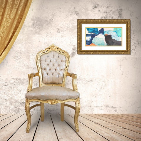 High Tide Gold Ornate Wood Framed Art Print with Double Matting by Jim, Stone