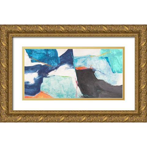 High Tide Gold Ornate Wood Framed Art Print with Double Matting by Jim, Stone