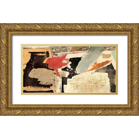 Stone Garden Gold Ornate Wood Framed Art Print with Double Matting by Stone, Jim