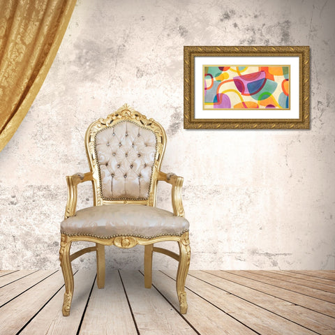 Fun Fair Gold Ornate Wood Framed Art Print with Double Matting by Roja, Steve